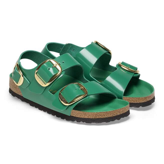 Milano Big Buckle naturlig skinnlakk Milano Big Buckle naturlig skinnlakk