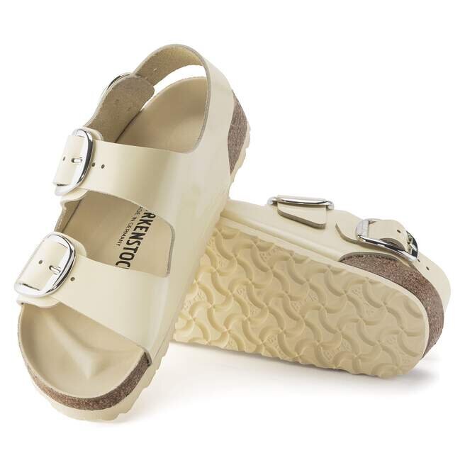 Milano Big Buckle naturlig skinnlakk Milano Big Buckle naturlig skinnlakk