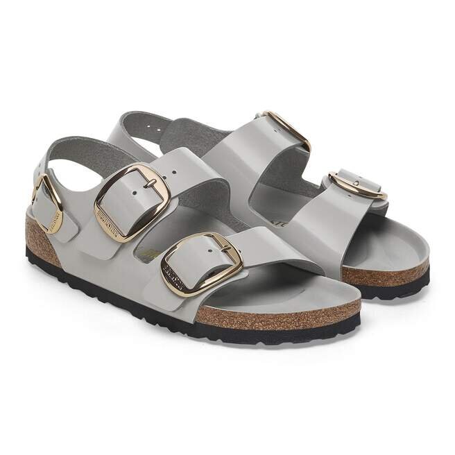 Milano Big Buckle naturlig skinnlakk Milano Big Buckle naturlig skinnlakk
