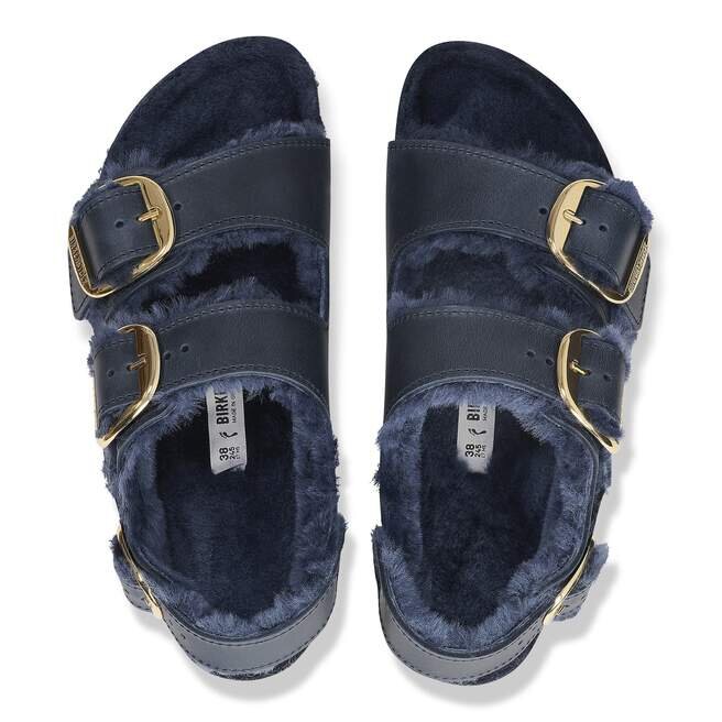 Milano Big Buckle Shearling Naturlig Lær Oljet Milano Big Buckle Shearling Naturlig Lær Oljet