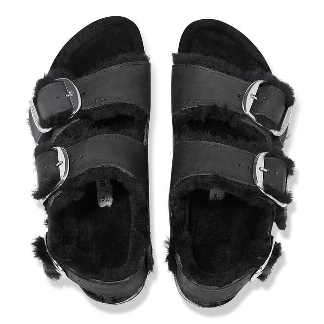 Milano Big Buckle Shearling Naturlig Lær Oljet Milano Big Buckle Shearling Naturlig Lær Oljet