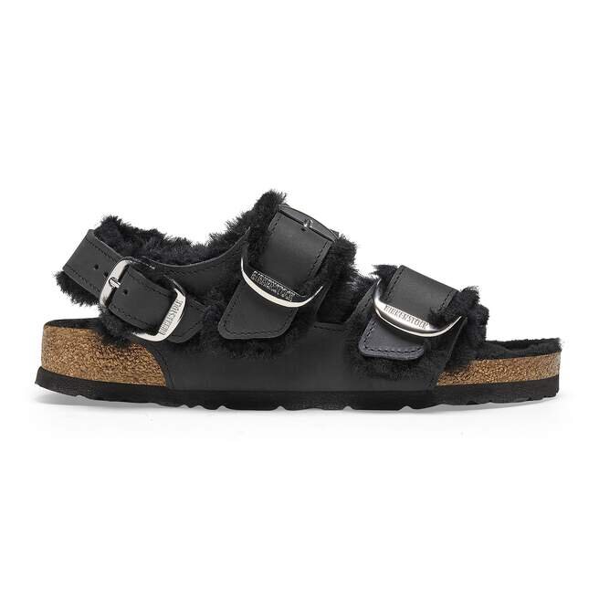 Milano Big Buckle Shearling Naturlig Lær Oljet Milano Big Buckle Shearling Naturlig Lær Oljet