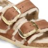 Milano Big Buckle Shearling Naturlig Lær Oljet Milano Big Buckle Shearling Naturlig Lær Oljet