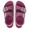 Milano suede i skimrende fuchsia Milano suede i skimrende fuchsia