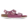 Milano suede i skimrende fuchsia Milano suede i skimrende fuchsia