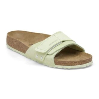 Oita suede-lær, bleknet lime