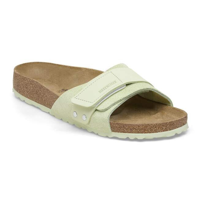 Oita suede-lær, bleknet lime Oita suede-lær, bleknet lime