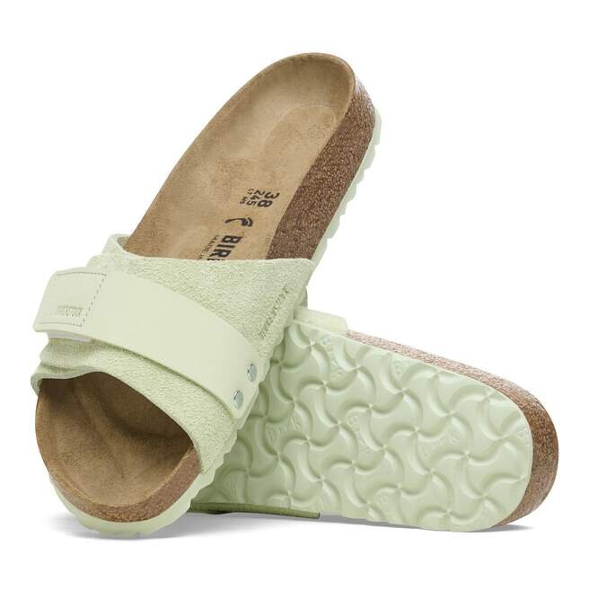 Oita suede-lær, bleknet lime Oita suede-lær, bleknet lime