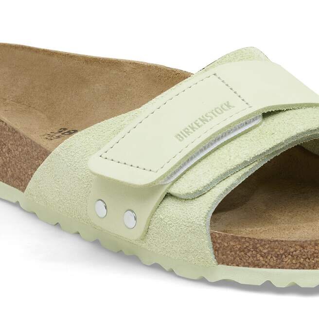 Oita suede-lær, bleknet lime Oita suede-lær, bleknet lime