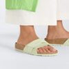 Oita suede-lær, bleknet lime Oita suede-lær, bleknet lime