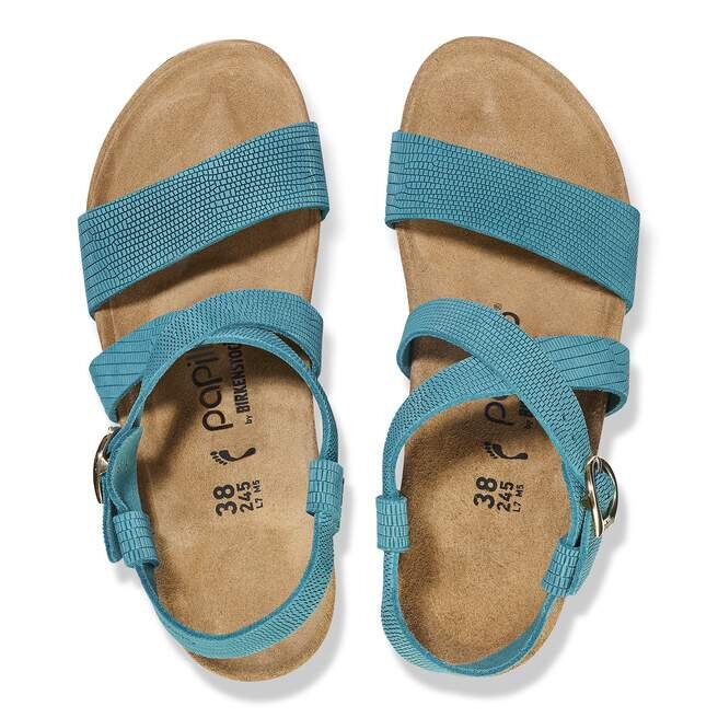 Sibyl med ring-spenne i nubuck-lær med preg Sibyl med ring-spenne i nubuck-lær med preg