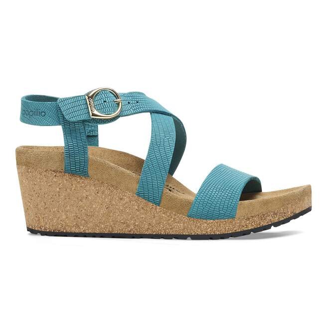 Sibyl med ring-spenne i nubuck-lær med preg Sibyl med ring-spenne i nubuck-lær med preg