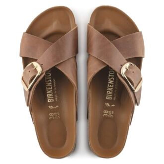 Siena Big Buckle naturlig oljet skinn