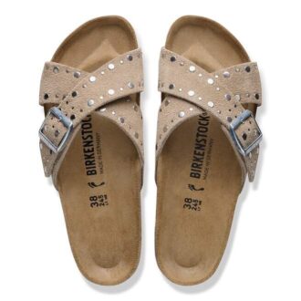 Siena Rivet Border Suede Leather