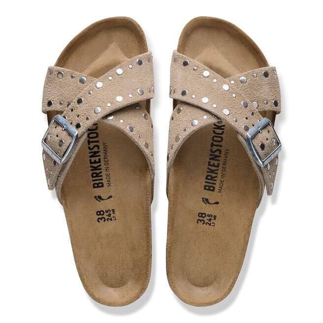 Siena Rivet Border Suede Leather Siena Rivet Border Suede Leather