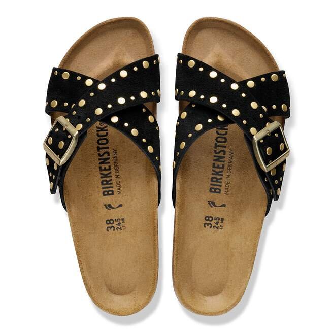 Siena Rivet Border Suede Leather Siena Rivet Border Suede Leather