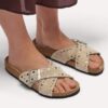 Siena Rivet Border Suede Leather Siena Rivet Border Suede Leather