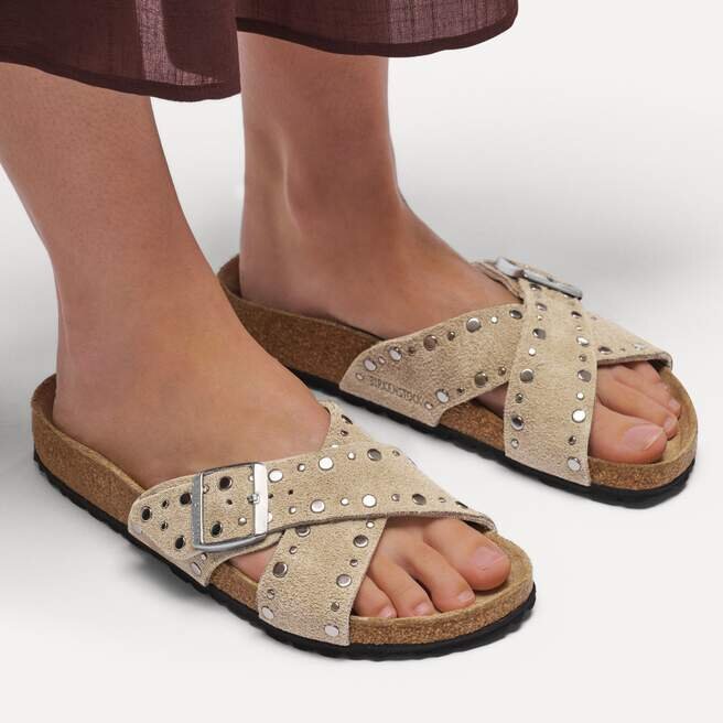Siena Rivet Border Suede Leather Siena Rivet Border Suede Leather