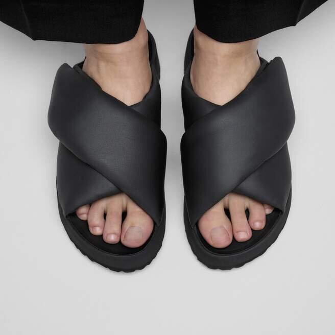 Theda Cross Strap naturlig skinn Theda Cross Strap naturlig skinn