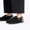 Tokio Shearling Suede Leather