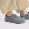 Tokio Suede Leather Basalt Grey
