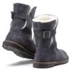 Uppsala Shearling Suede Leather Graphite